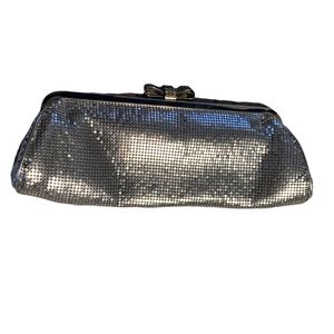 Kate Landry silver sparkly clutch